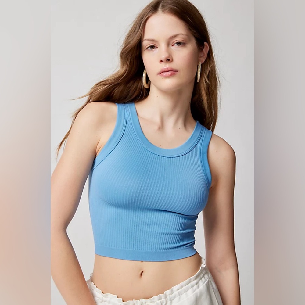 Urban Outfitters Out From Under Sky Blue Ribbed Tank Top